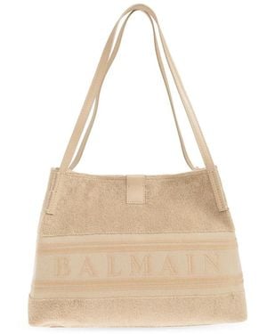 Balmain Tassen ,Katoen Small Release Tote Bag - Naturel