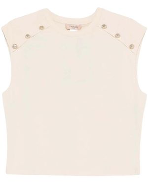 Twinset Sleeveless Tops - Natural