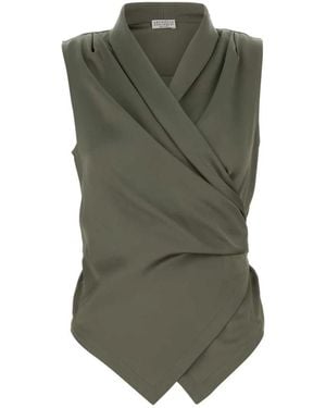 Brunello Cucinelli Vest - Grün