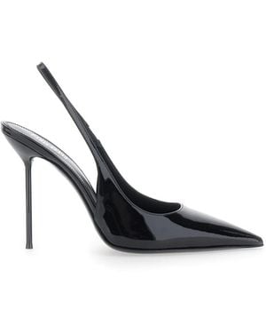 Paris Texas Schoenen ,Zwart ,Leer Lidia Slingback Patent 105 - Blauw