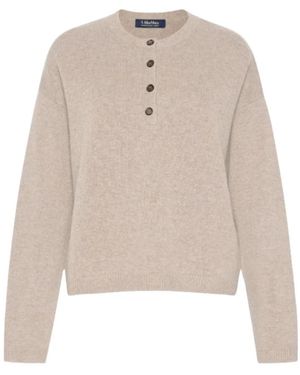 Max Mara Round-Neck Knitwear - Neutro