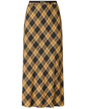 Pinko Maxirok Met Micro Strass - Metallic