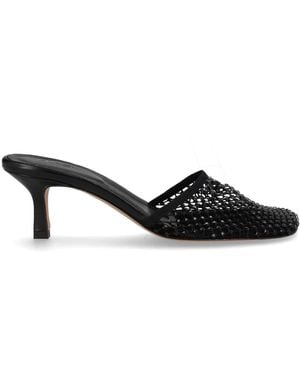 Alysi Heeled Mules - Black