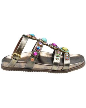 Kurt Geiger Braune Schnürschuhe Flach