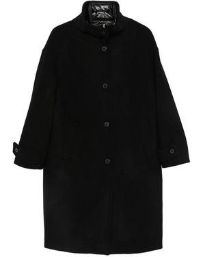 Herno Single-Breasted Coats - Negro