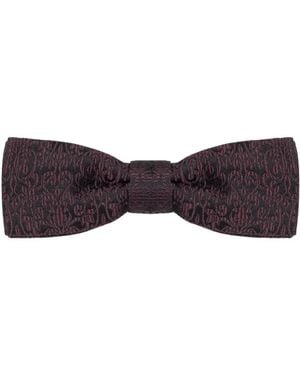 Dolce & Gabbana Seidene Fliege Mit Stickerei - Lila