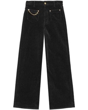 Ganni Wide Trousers - Black