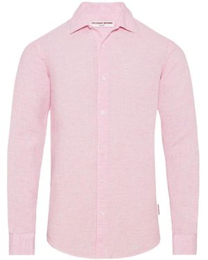 Orlebar Brown Casual Shirts - Roze