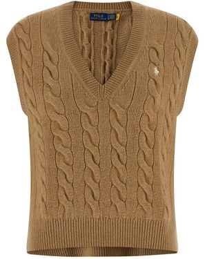 Polo Ralph Lauren Truien & Vesten ,Wol Vesten - Bruin