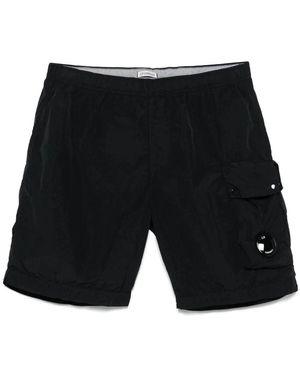 C.P. Company Schwarze Beachwear Boxer Shorts