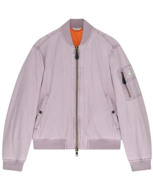 Guess Jassen ,Paars ,Katoen Washed Bomberjack