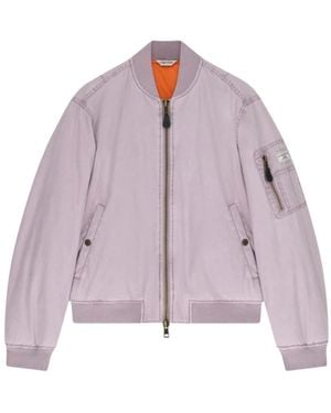 Guess Jassen ,Paars ,Katoen Washed Bomberjack