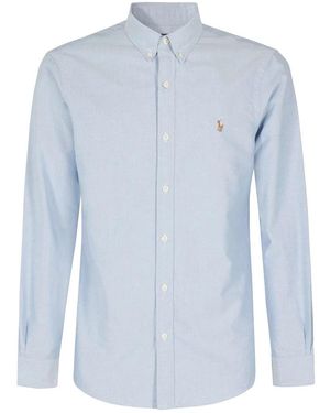 Polo Ralph Lauren Overhemden ,Blauw ,Sl Sport Shirt