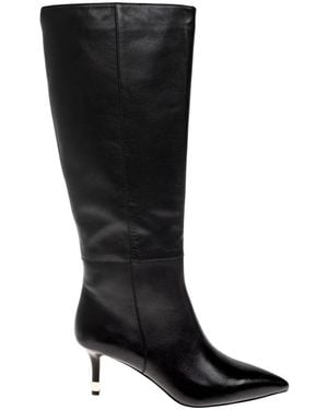 Furla Schoenen ,Zwart ,Leer Aria Hoge Laarzen