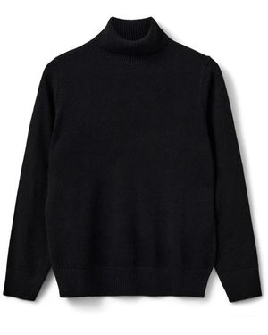 Sofie Schnoor Schwarzer Strickpullover Nellsw Stil