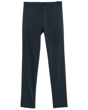 Incotex Broeken ,Blauw ,Katoen Chino Broeken