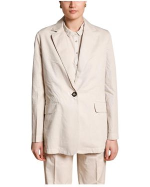 Mason's Leinen Und Baumwollblazer - Natur