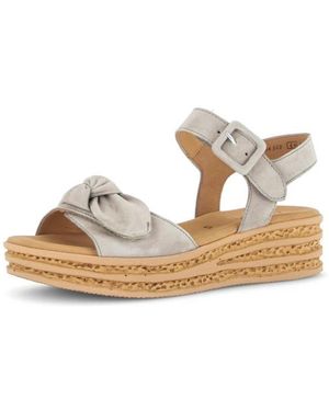 Gabor Platform Wedge Sandaal - Metallic