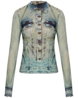 KNWLS Tops ,Groen ,Leer Halcyon Top - Blauw