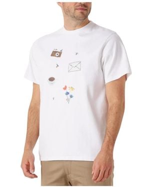 Forét Herren Polo &Amp; T-Shirt Things T-Shirt - Weiß