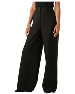 Fiveunits Breite Schwarze Hose Für Stilvolle Frauen