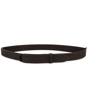 Orciani Accessoires ,Bruin ,Leer No Buckle Belt - Zwart