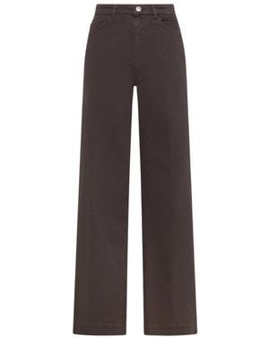 Seventy High-Waist Wide-Leg Jeans - Bruin