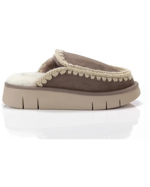 Mou Schoenen ,Grijs ,Wol Eskimo Bounce Clog