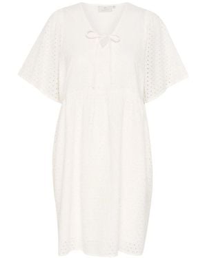 Kaffe Short Dresses - White