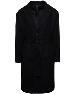 Hevò Belted Coats - Black