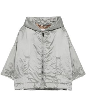 Max Mara Fiore Hooded Jacket - Grijs