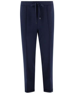 Le Tricot Perugia Slim-Fit Trousers - Bleu