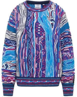 carlo colucci Round-Neck Knitwear - Blue