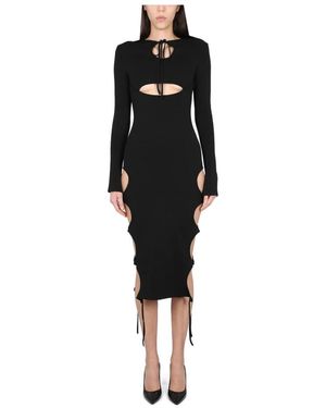 ANDREA ADAMO Midi Dresses - Black