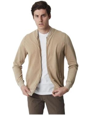 Alpha Studio Bomber Jackets - Natural