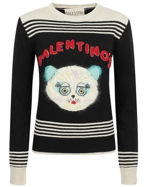 Valentino Garavani Round-Neck Knitwear - Nero