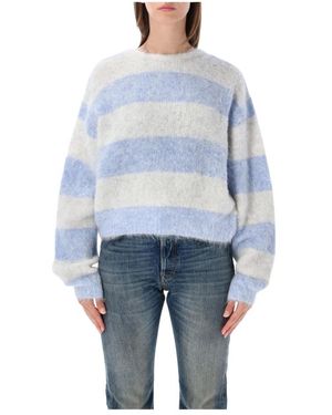 American Vintage Truien & Vesten ,Veelkleurig ,Niby Sweater - Blauw