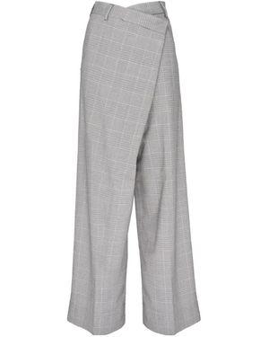 White Sand Wide Trousers - Gris