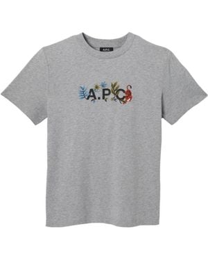 A.P.C. T-Shirts - Grey