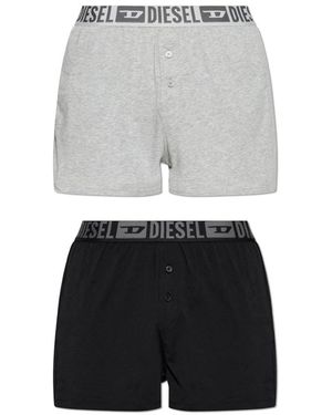 DIESEL Ondergoed ,Zwart ,Katoen Starkie-D-Core-2Pack Boxer Shorts - Grijs