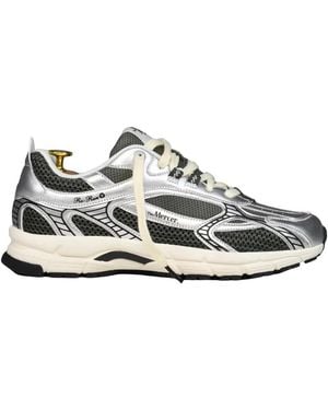 Mercer Schoenen ,Grijs ,Re-Run Scratched - Wit