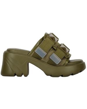 Bottega Veneta Heeled Mules - Green