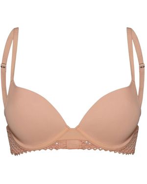 Wolford Push-Up Bh Met Kanten Details En Mesh - Naturel