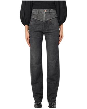 Isabel Marant Straight Jeans - Negro