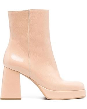 VAMSKO Heeled Boots - Natural