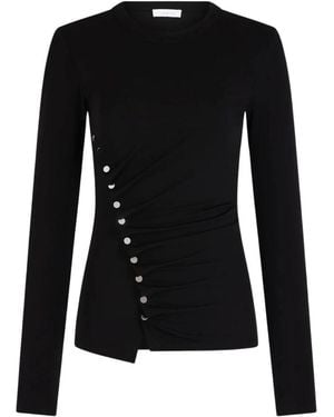 Rabanne Tops ,Zwart ,Long Sleeve Tops