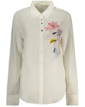 Desigual Tamesis Langarmshirt - Weiß