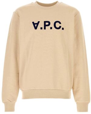 A.P.C. Katoenen Sweatshirt - Naturel