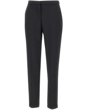 Kaos Broeken ,Zwart ,Leer Slim-Fit Broek - Blauw