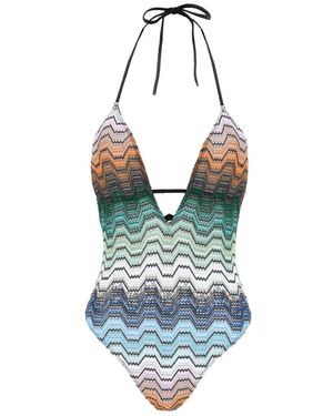 Missoni Einteiliger Badeanzug - Blau